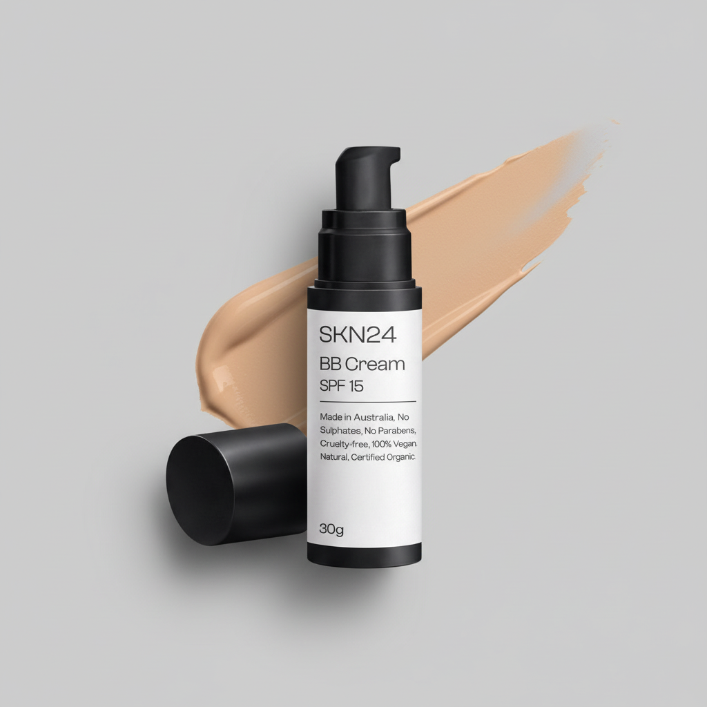 BB Cream Grey with Darker Beige Swipe