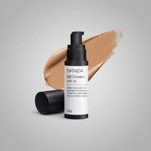 BB Cream Grey with Medium Beige Swipe