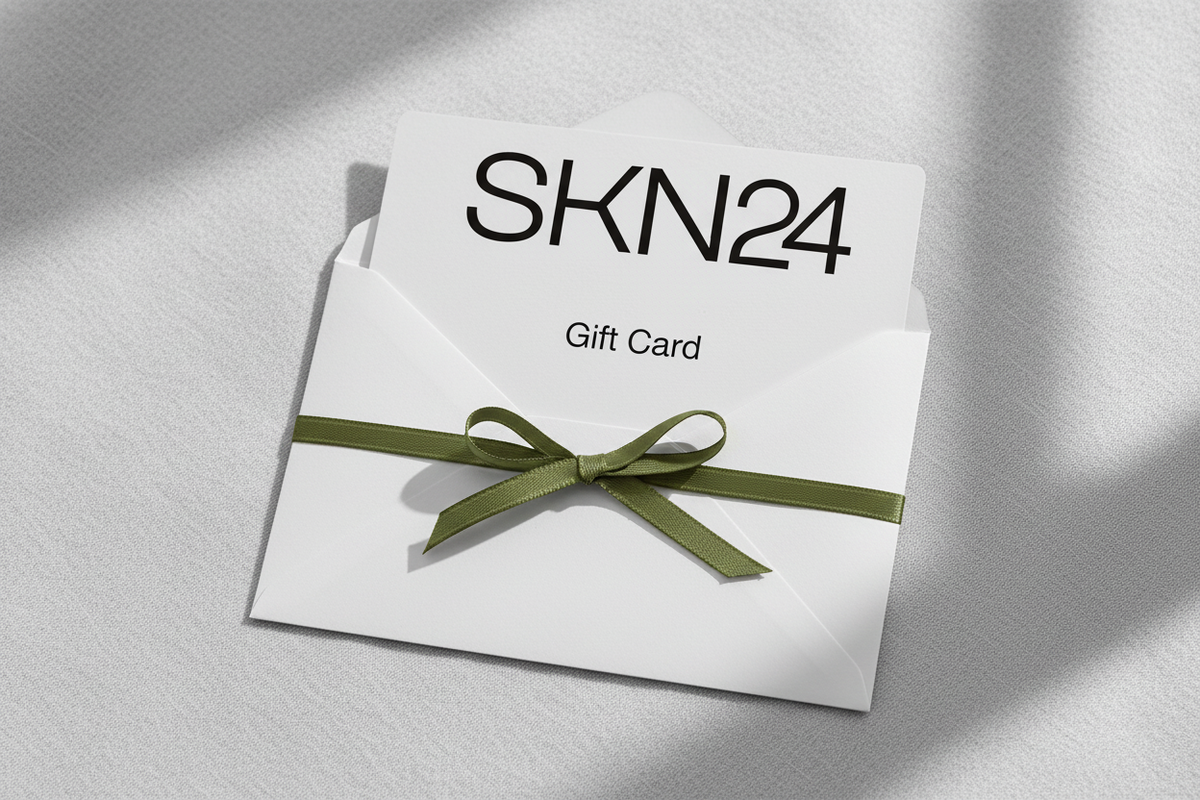 SKN24 Gift Card - Clean Bow White Envelope